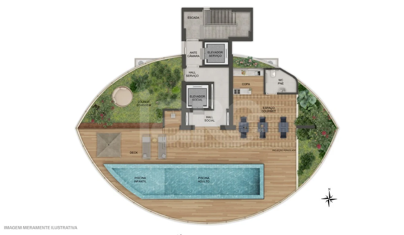 Planta — Pavimento rooftop
