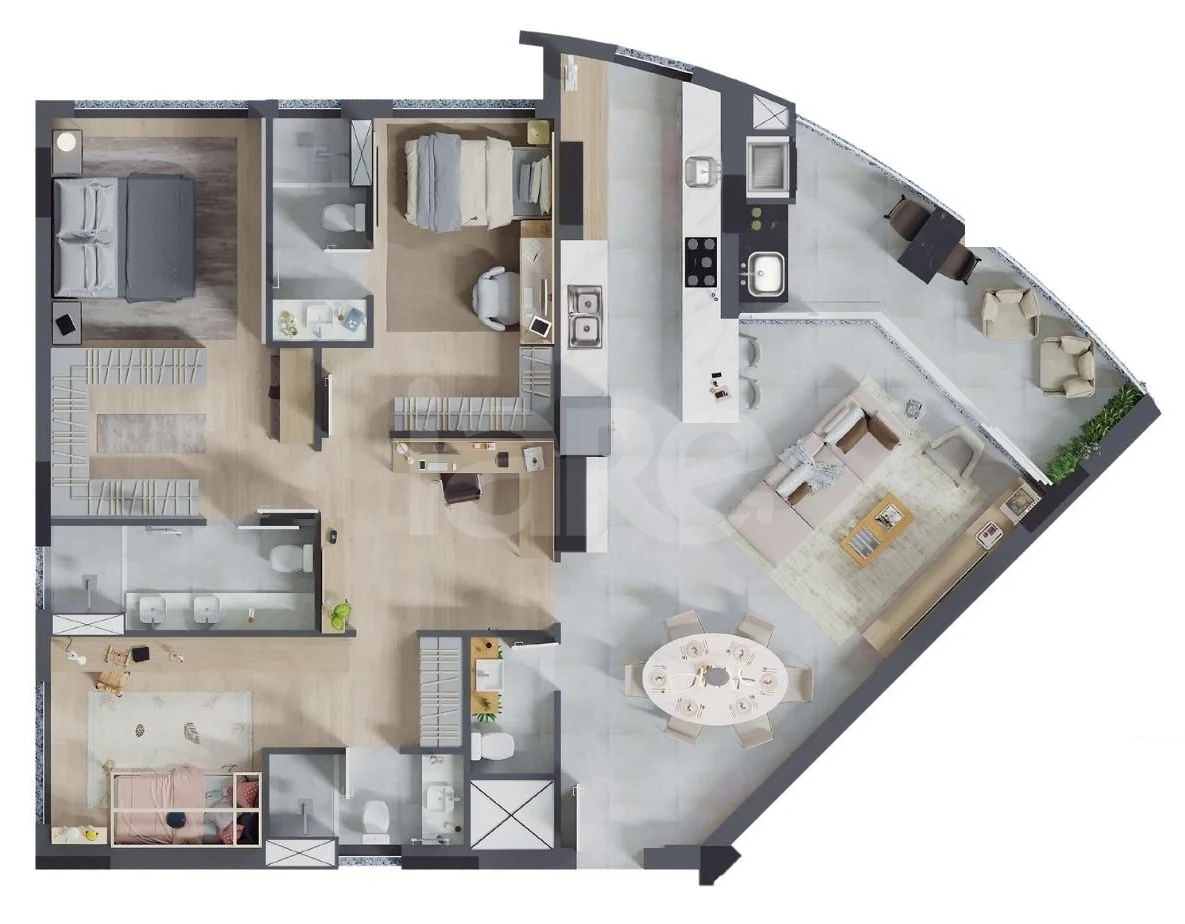 Planta — Apartamento 147,71 m²