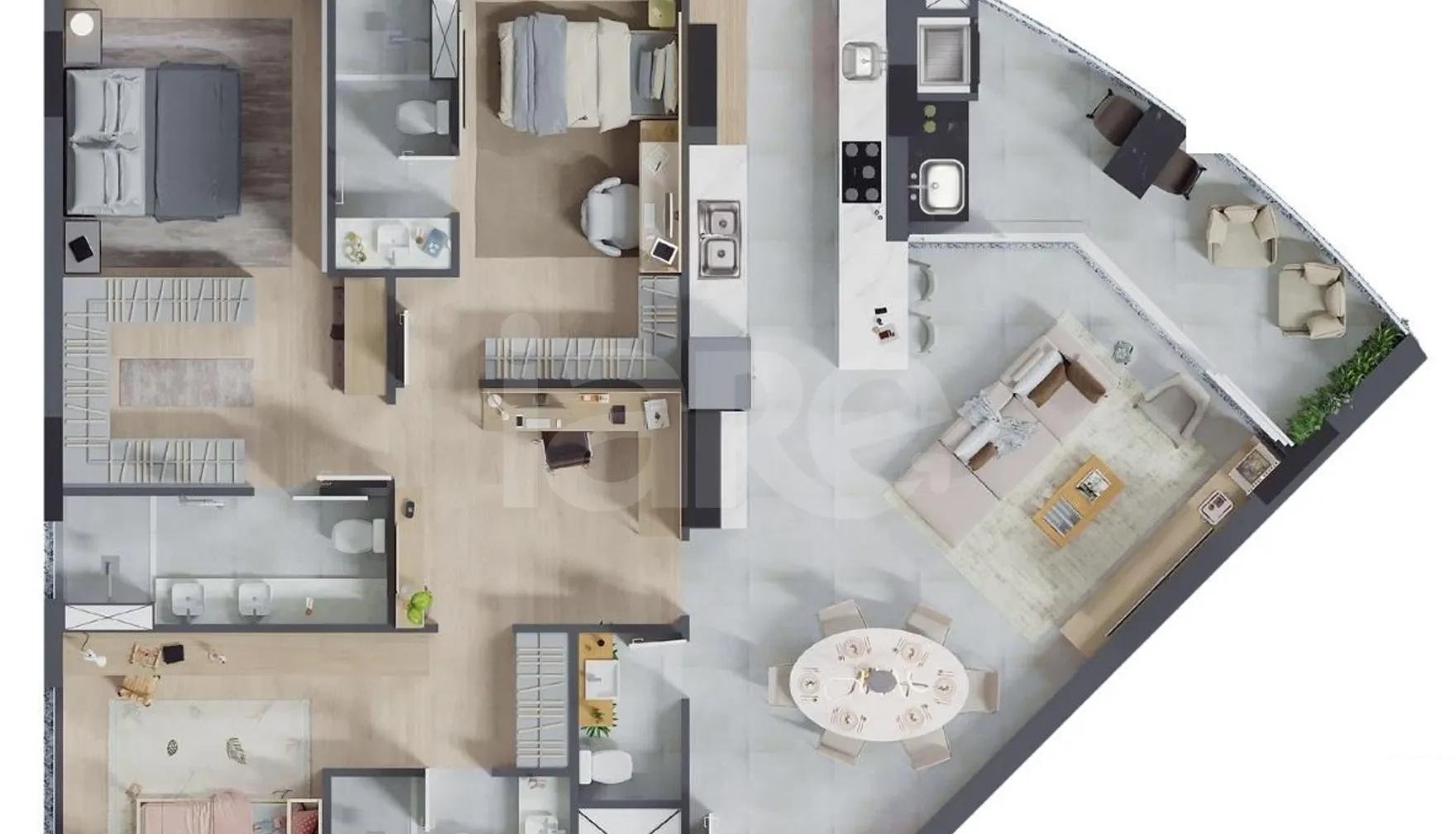 Planta — Apartamento 147,71 m²