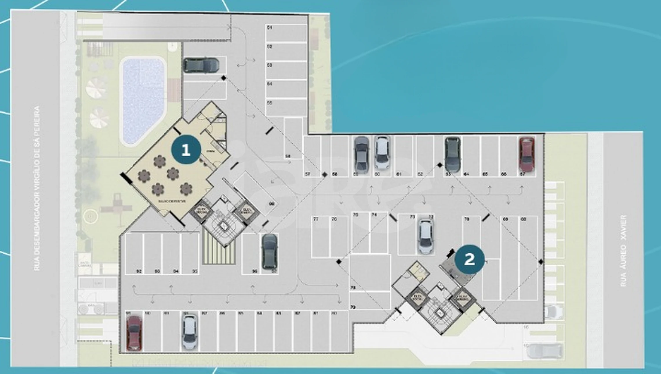 Planta — Pavimento garagem