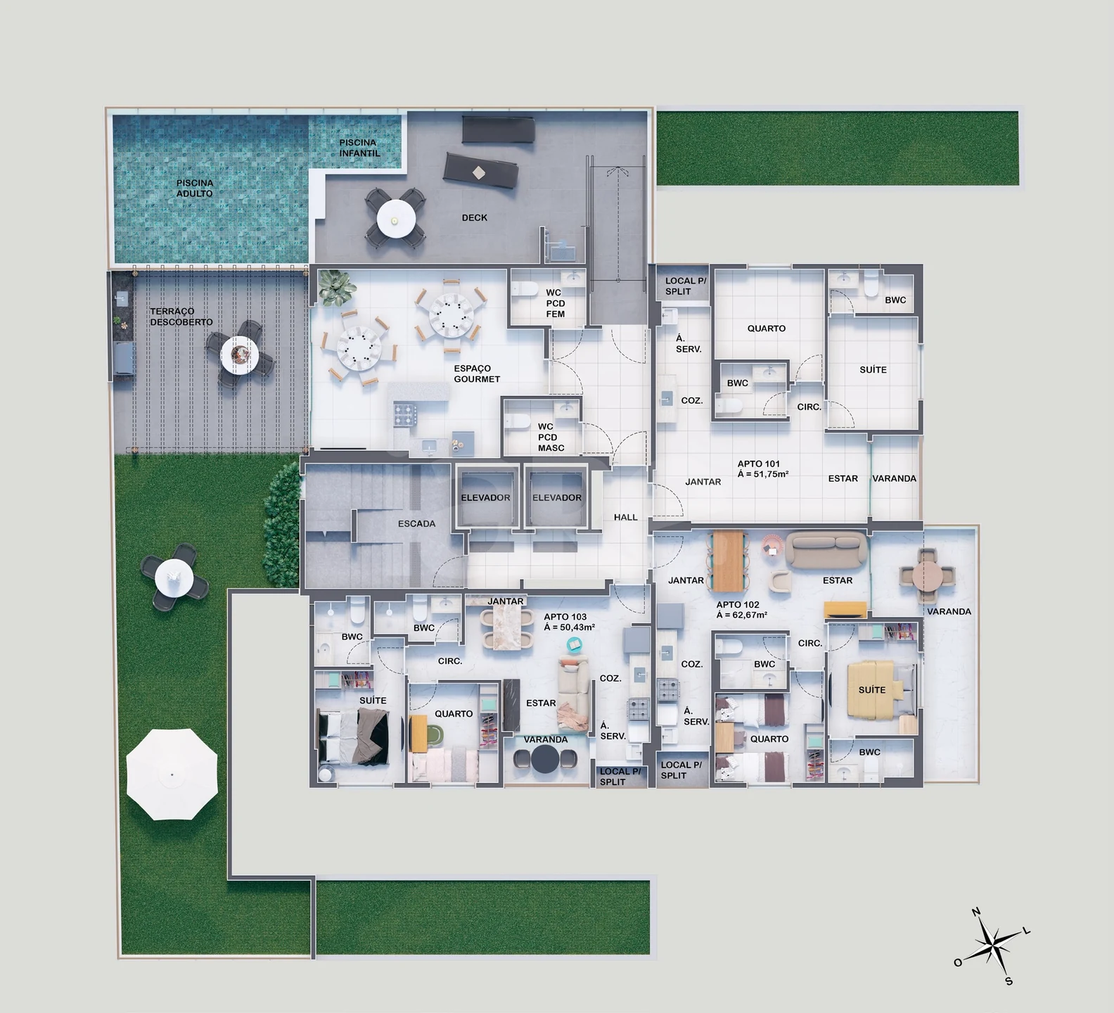Planta — Pavimento 1