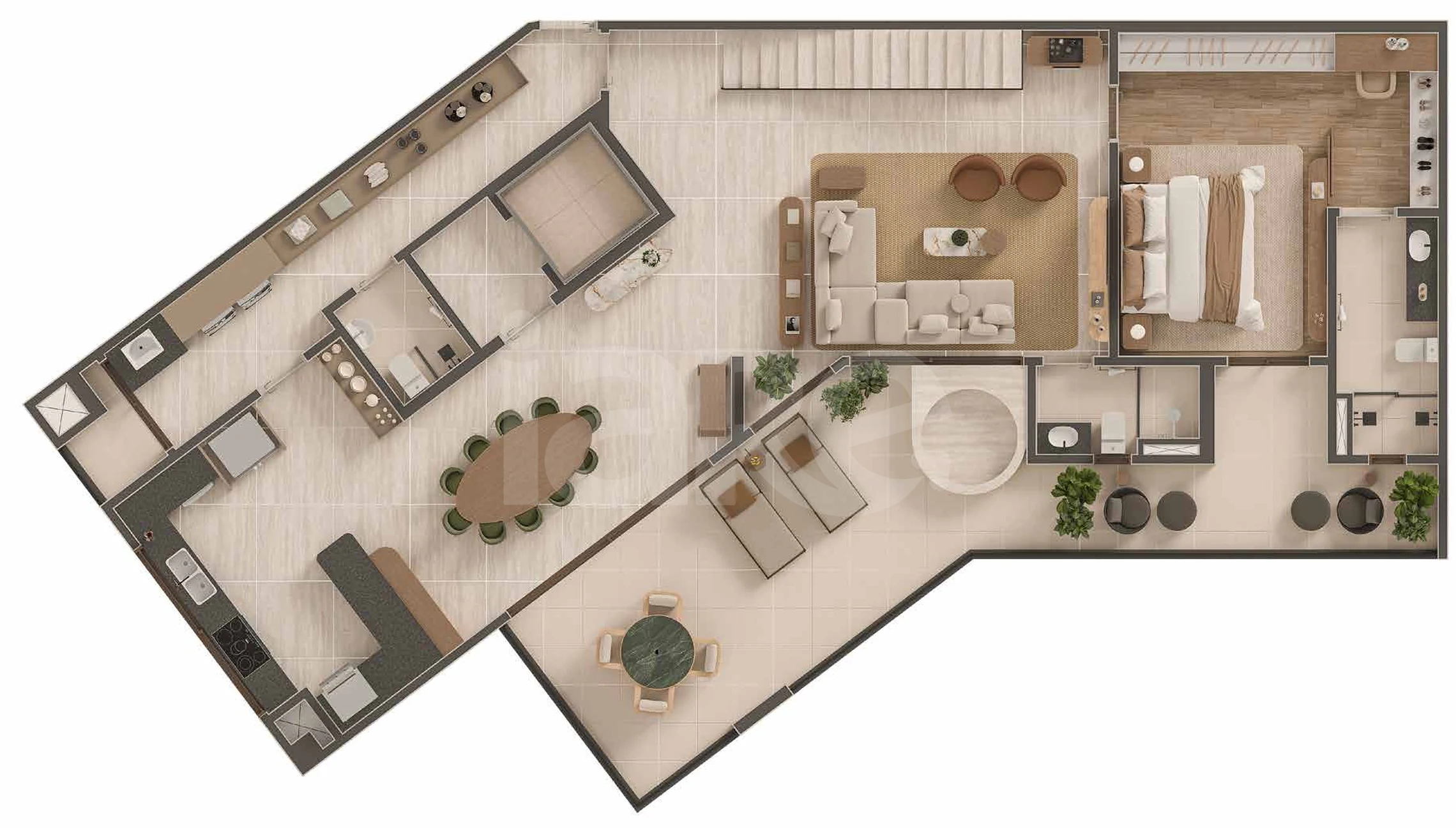 Planta — Cobertura Horizontal 442,85 m²