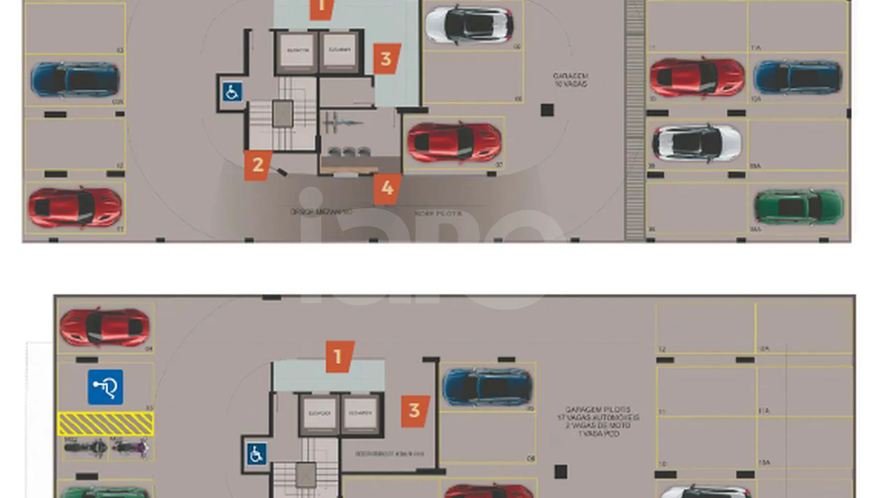 Planta — Pavimento garagem