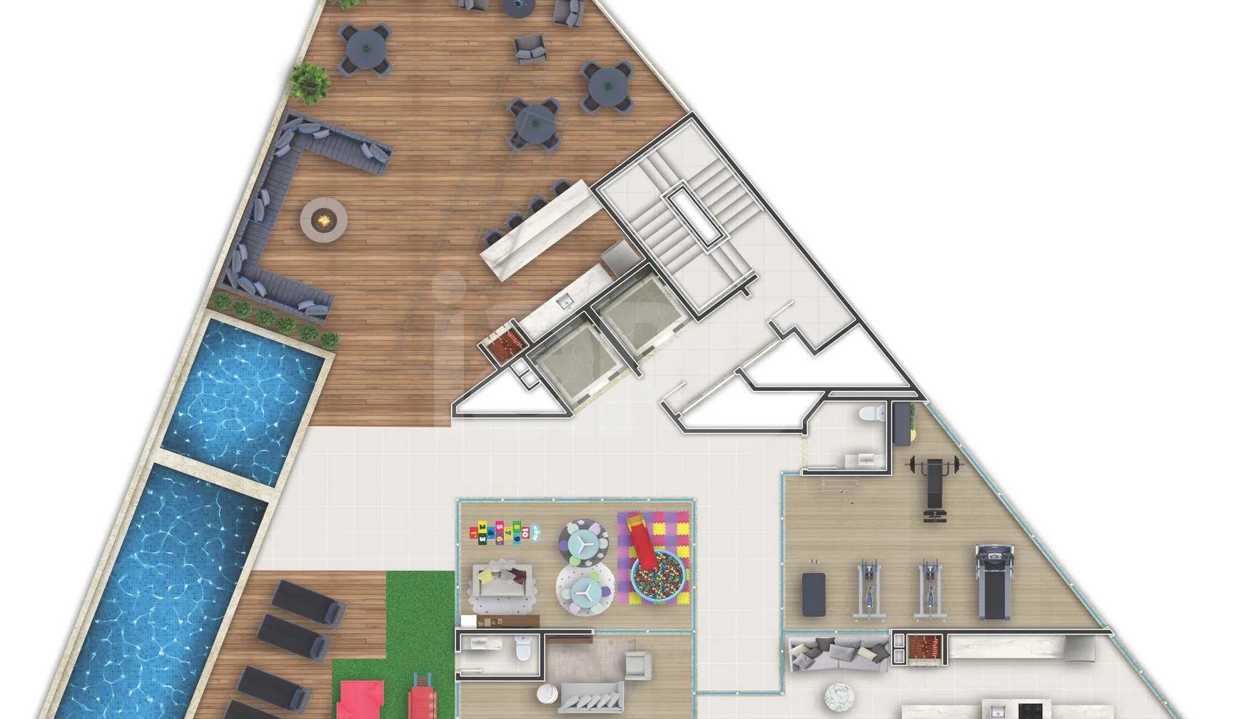 Planta — Pavimento lazer