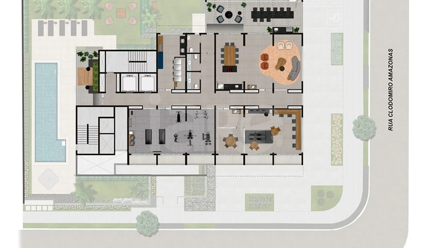 Planta — Pavimento lazer