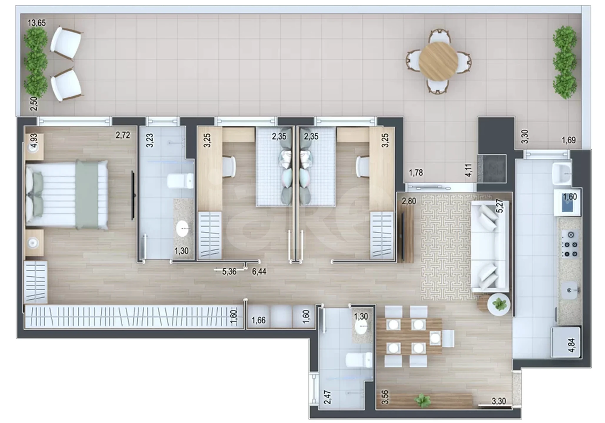 Planta — Garden 119,1 m²