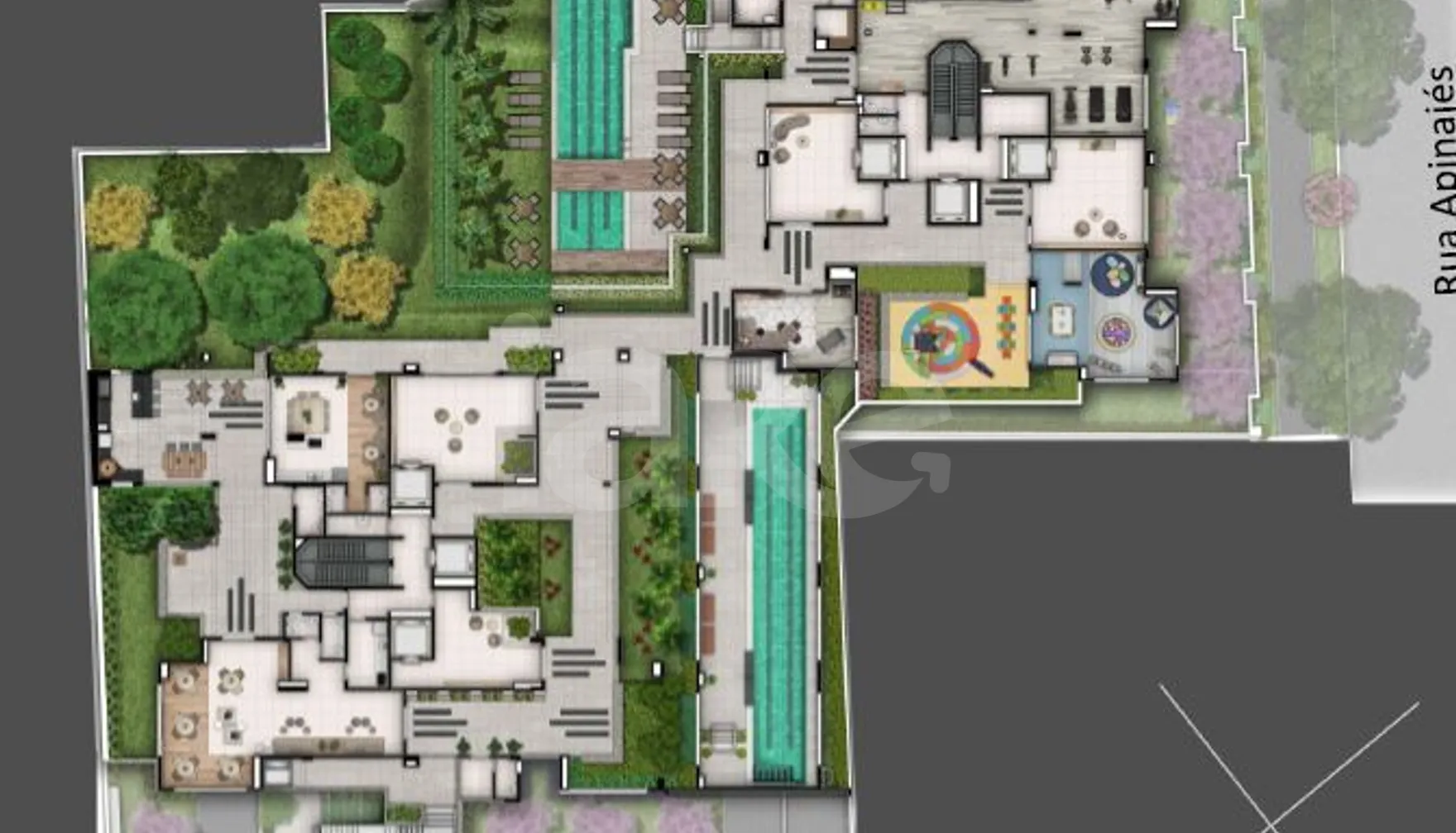 Planta — Pavimento lazer