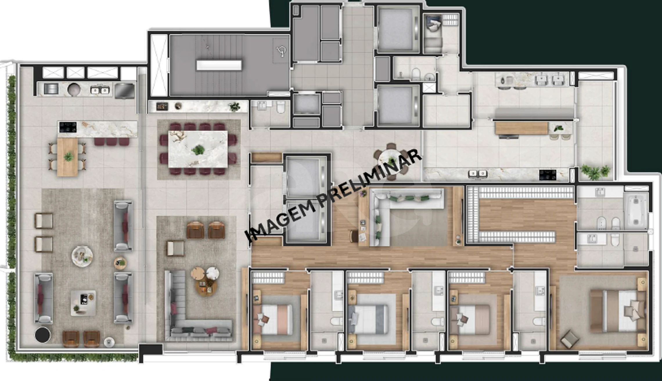 Planta — Apartamento 405,41 m²