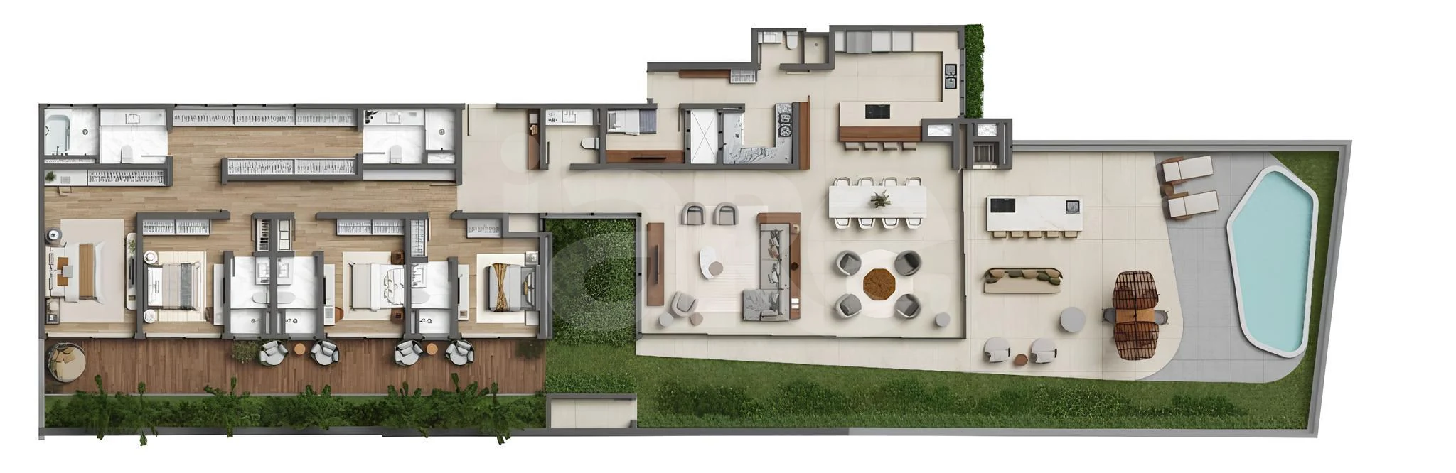 Planta — Garden 579,09 m²