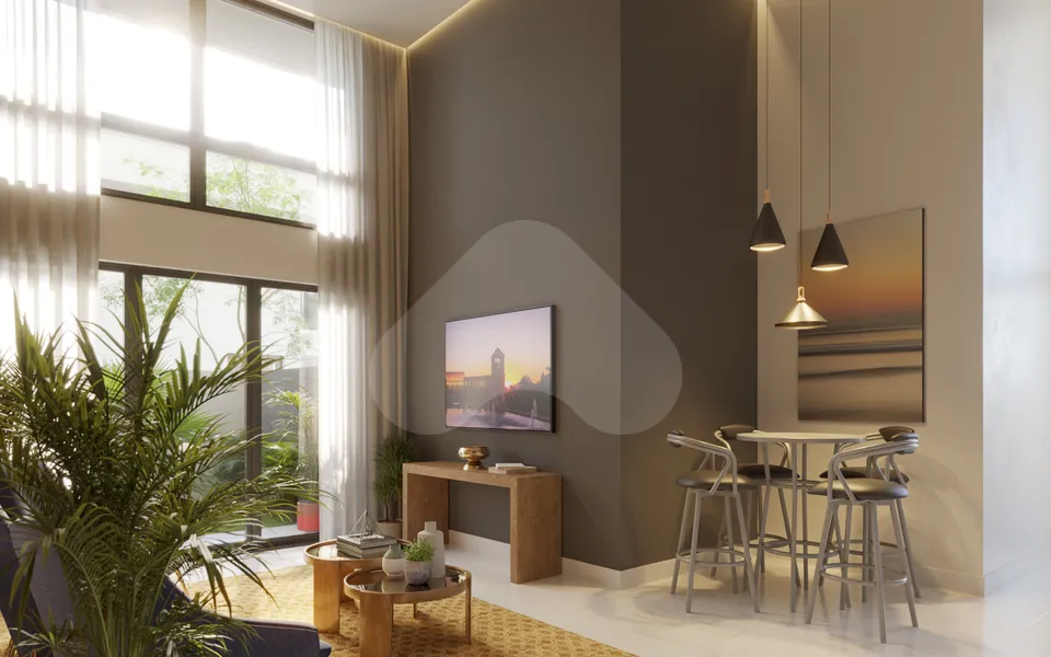 Théros Residencial - Studio com 19,4 m², em Alto da XV — foto 5