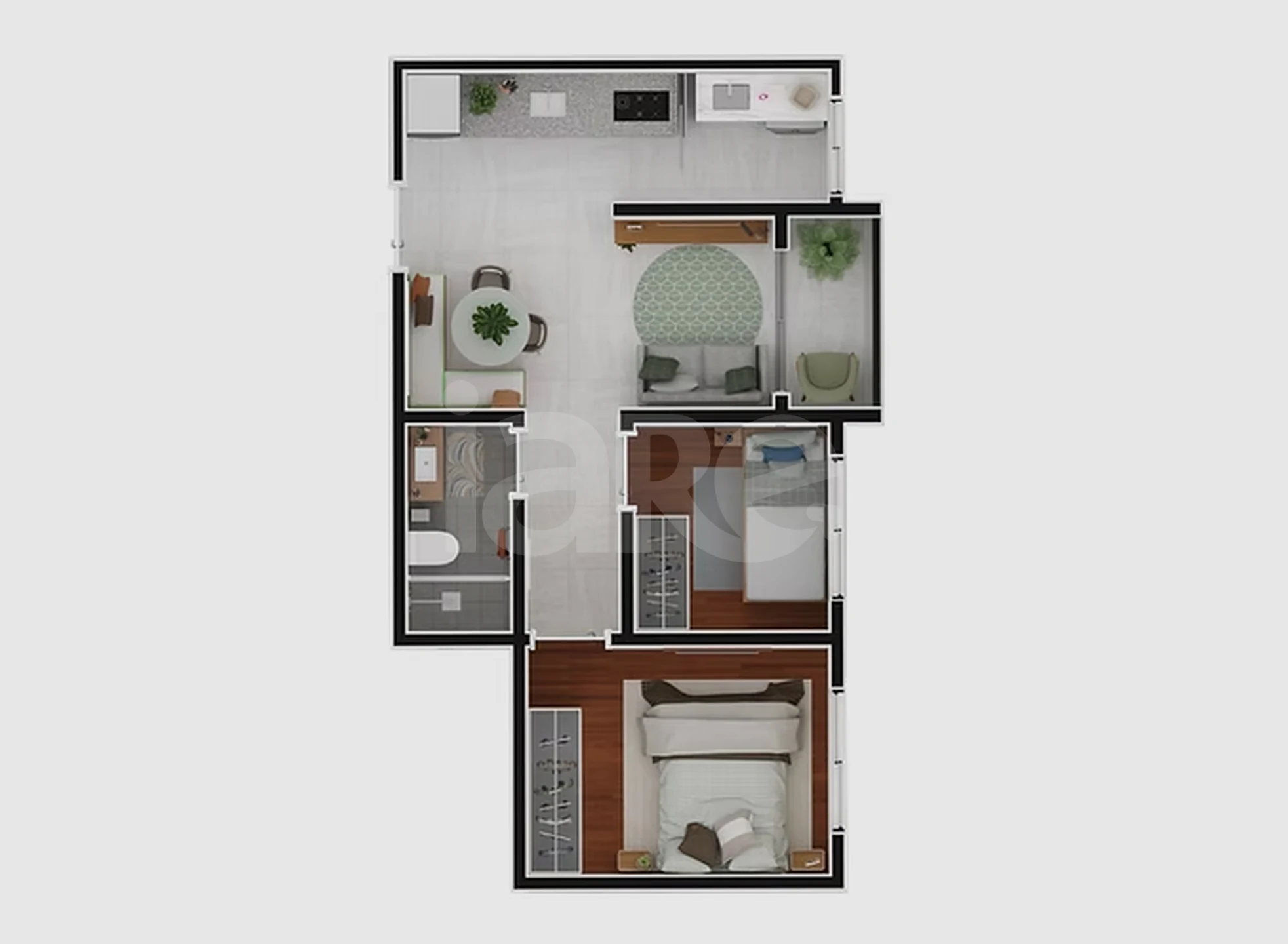 Planta — Apartamento 39 m²