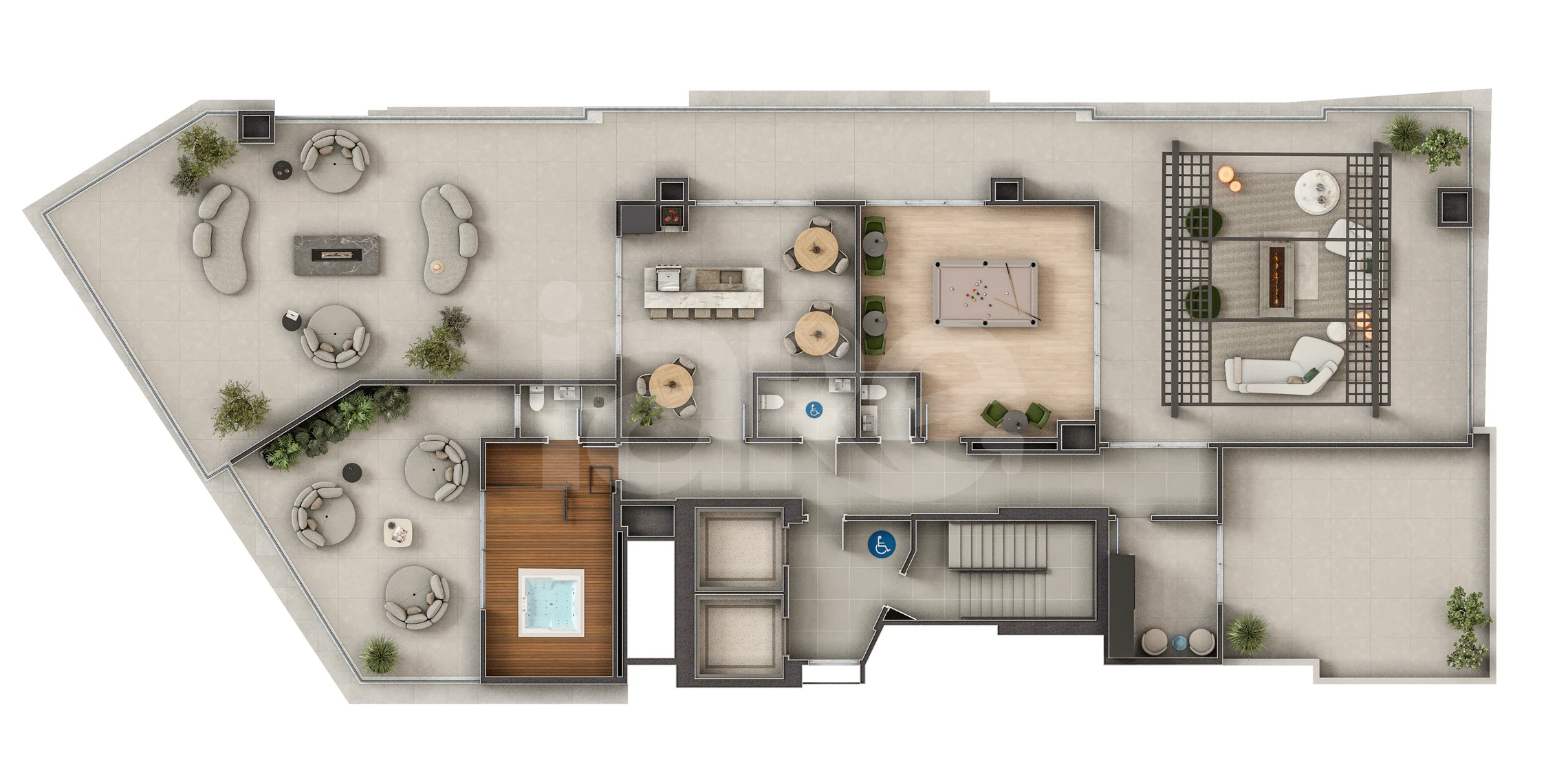 Planta — Pavimento rooftop b