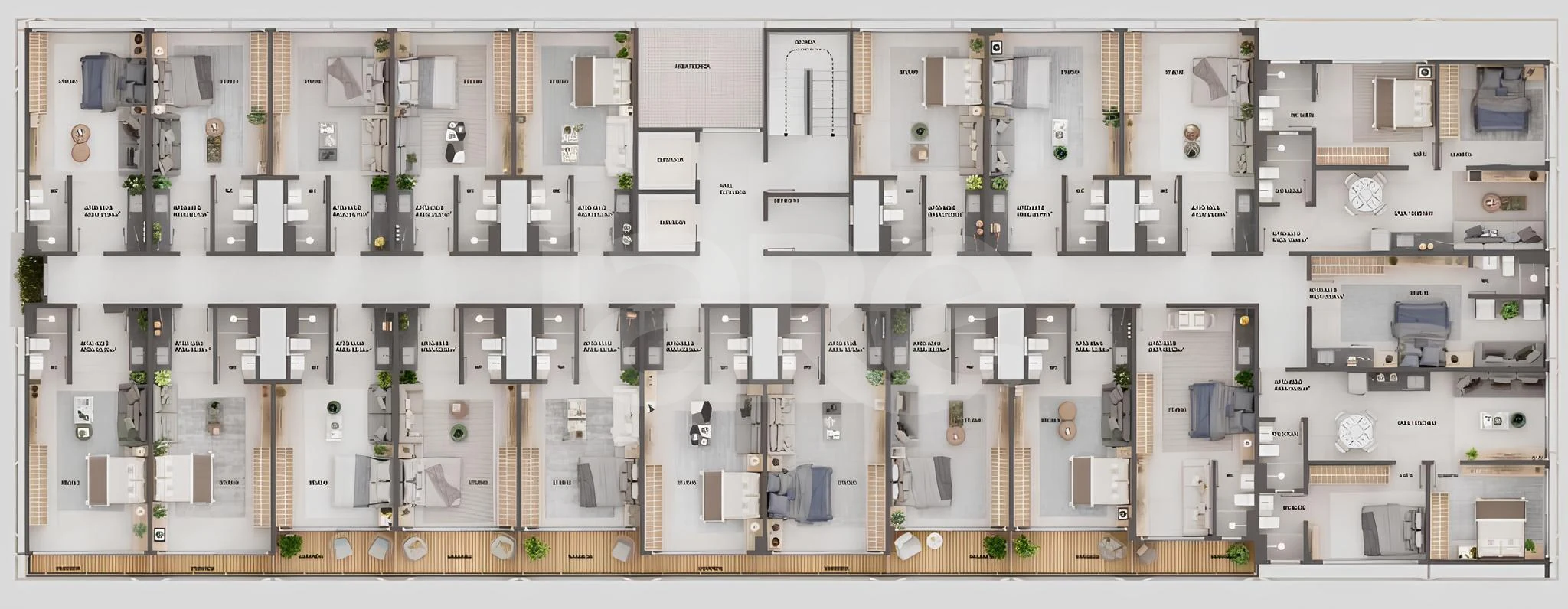 Planta — Pavimento bloco b