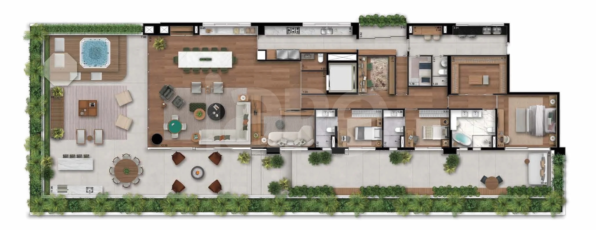 Planta — Garden 468,28 m²