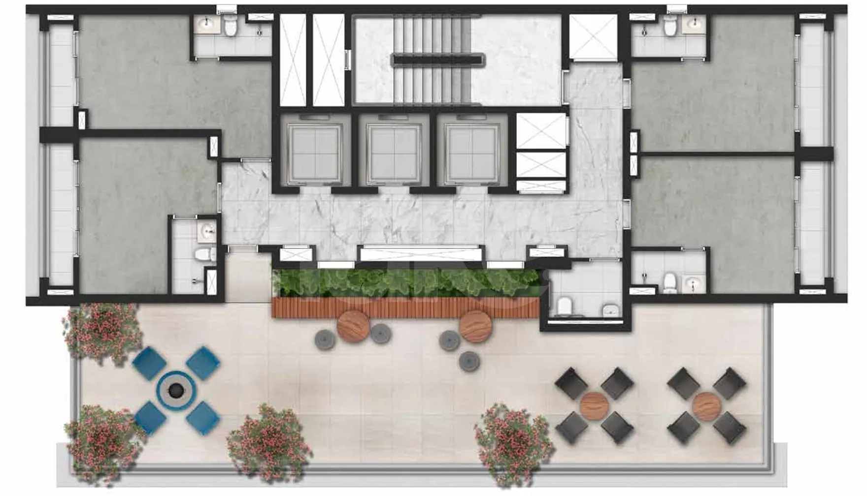 Planta — Pavimento rooftop