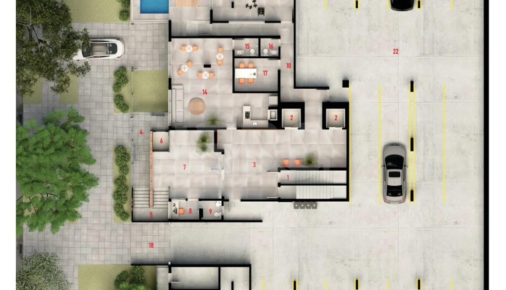Planta — Pavimento lazer