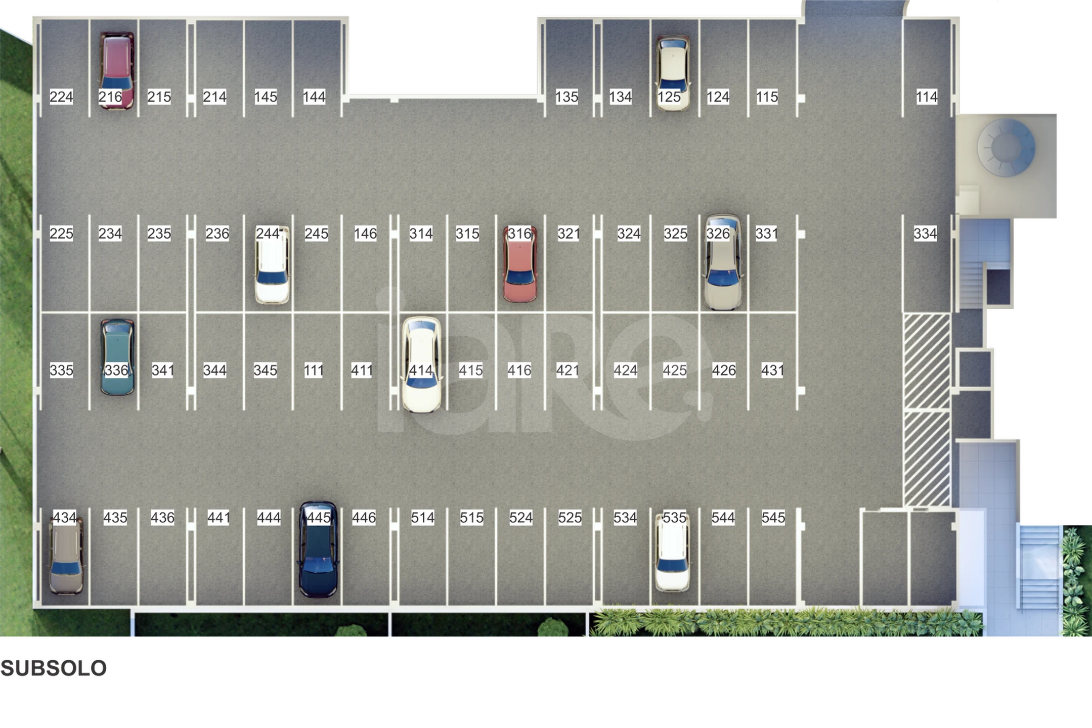 Planta — Pavimento subsolo