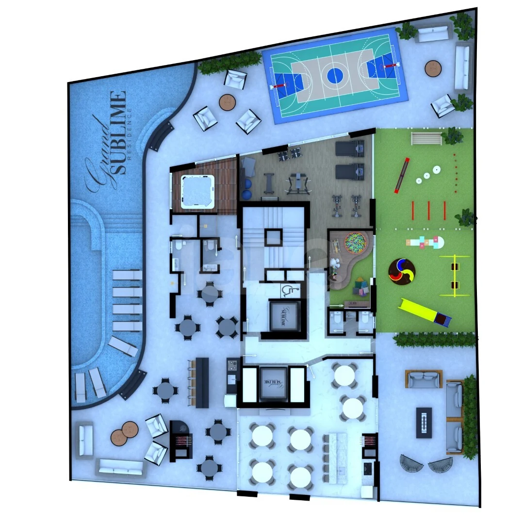 Planta — Pavimento lazer