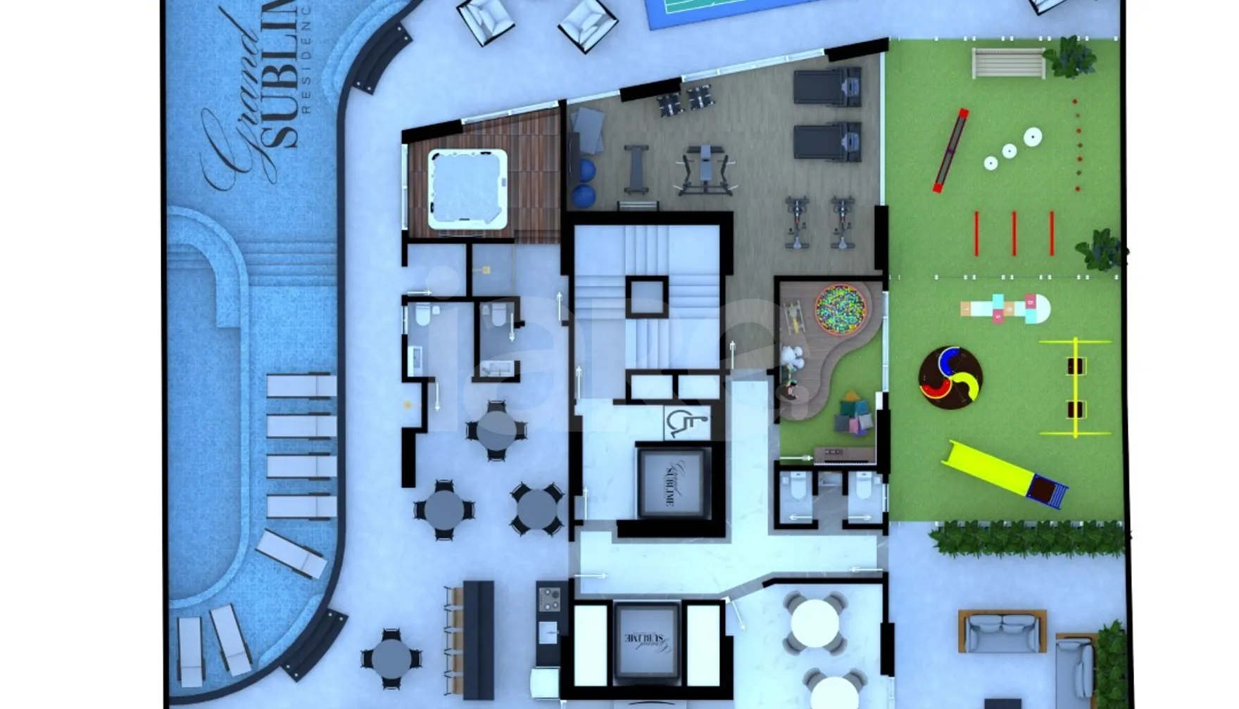 Planta — Pavimento lazer