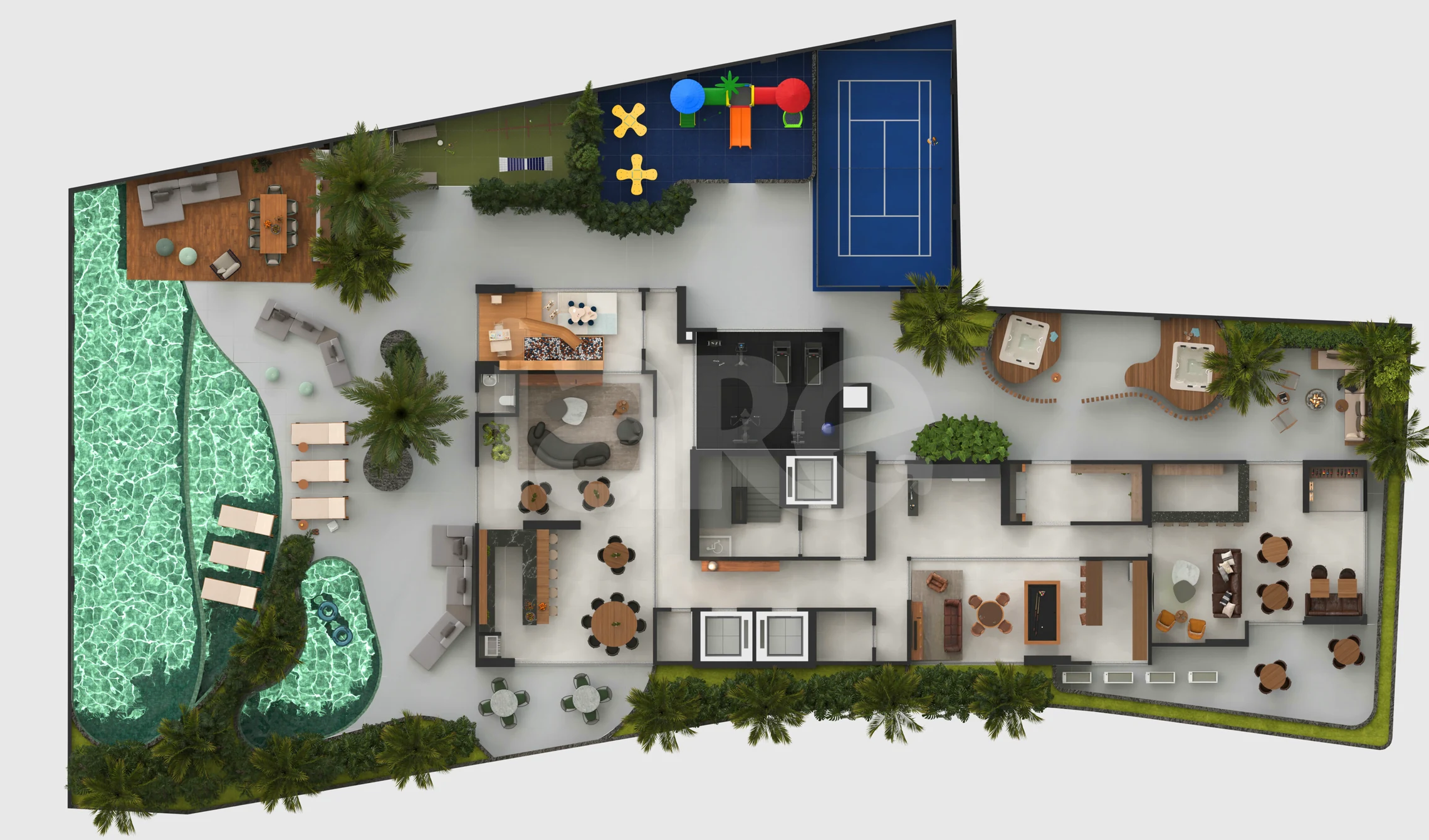 Planta — Pavimento lazer