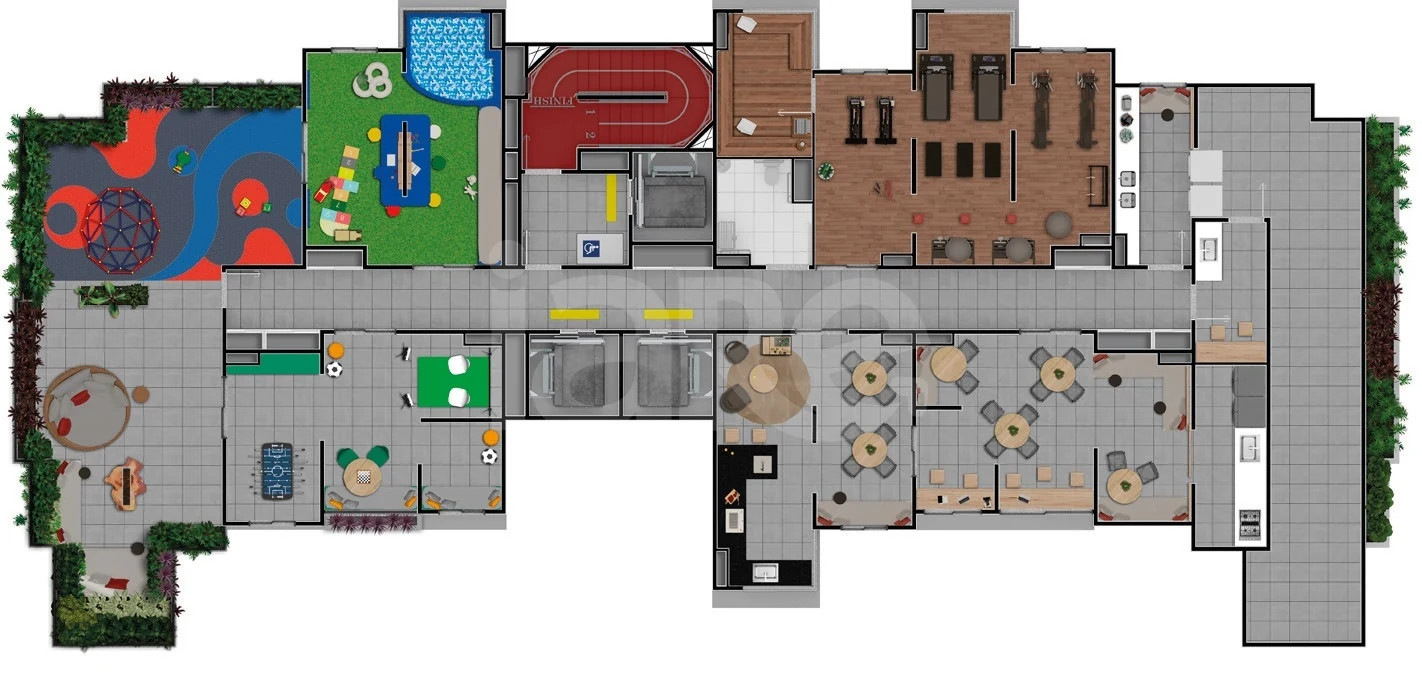 Planta — Pavimento lazer 1