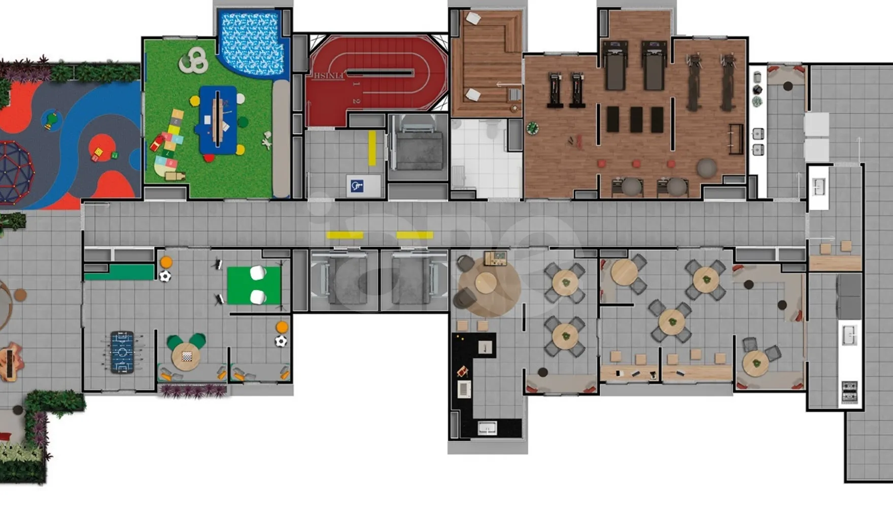Planta — Pavimento lazer 1