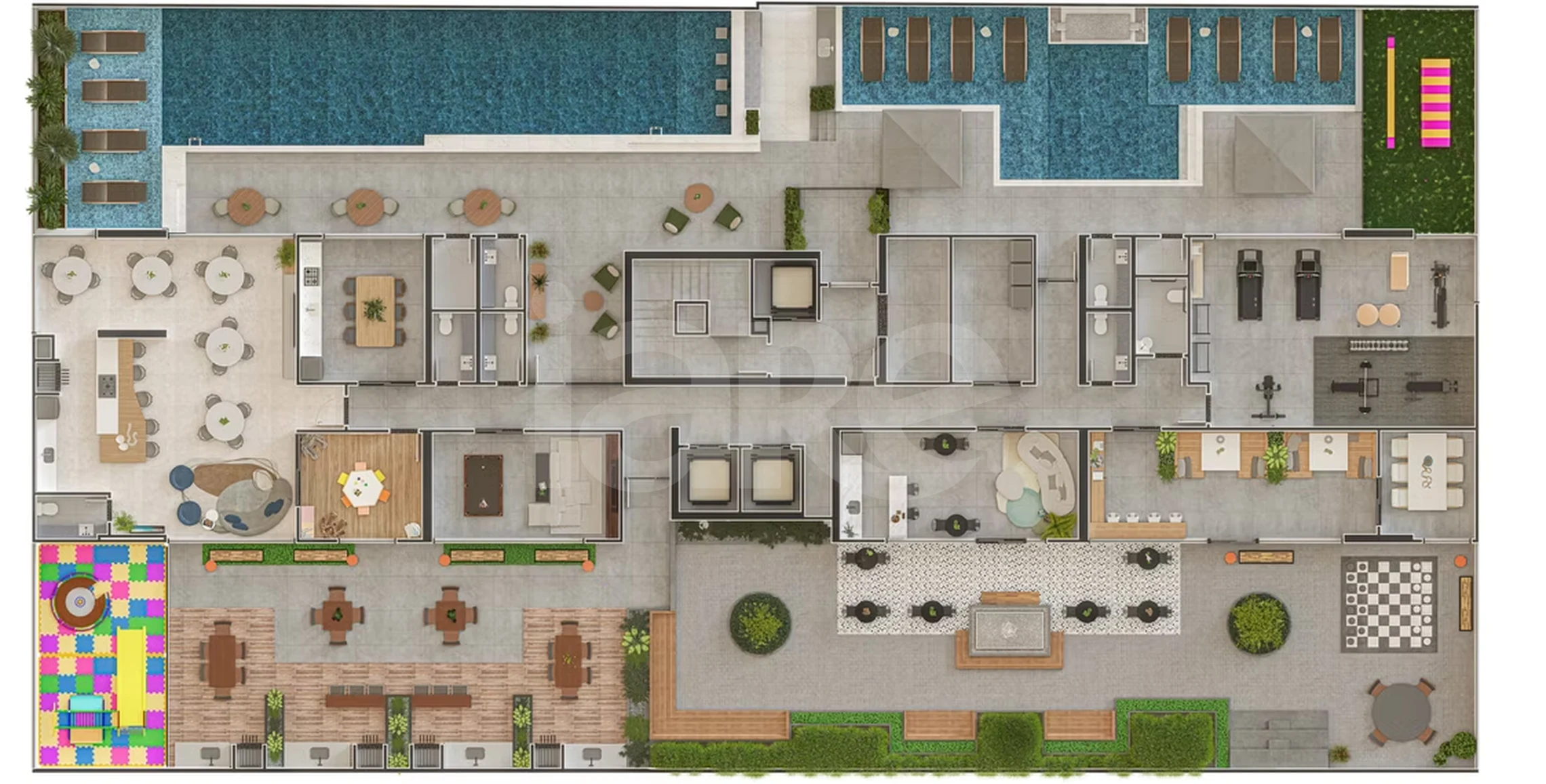 Planta — Pavimento lazer