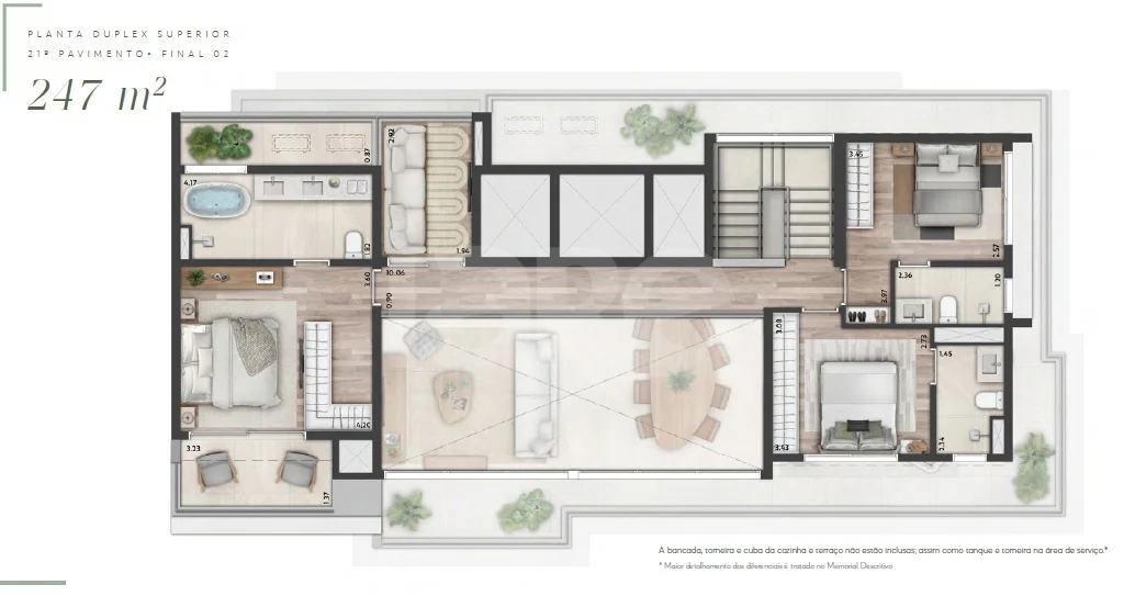 Planta — Garden 281,41 m²