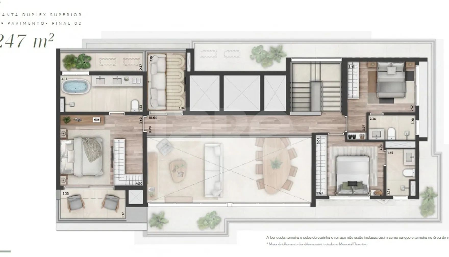 Planta — Garden 281,41 m²