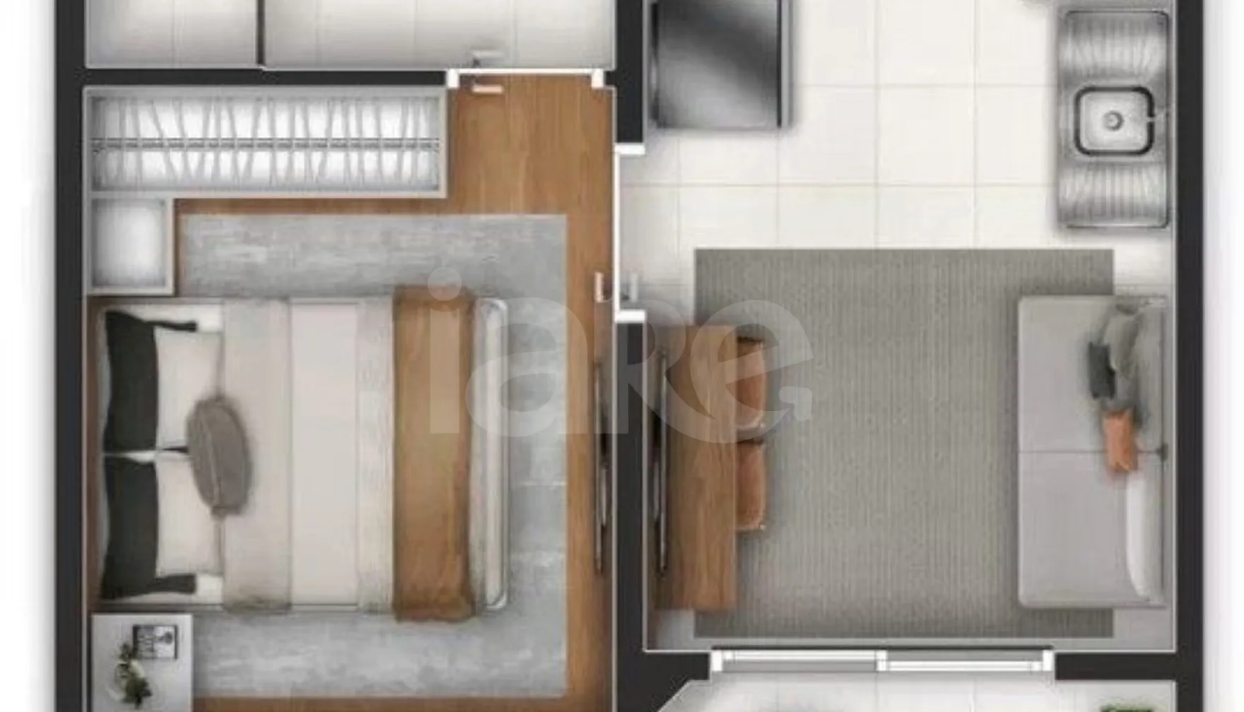 Planta — Apartamento 25 m²