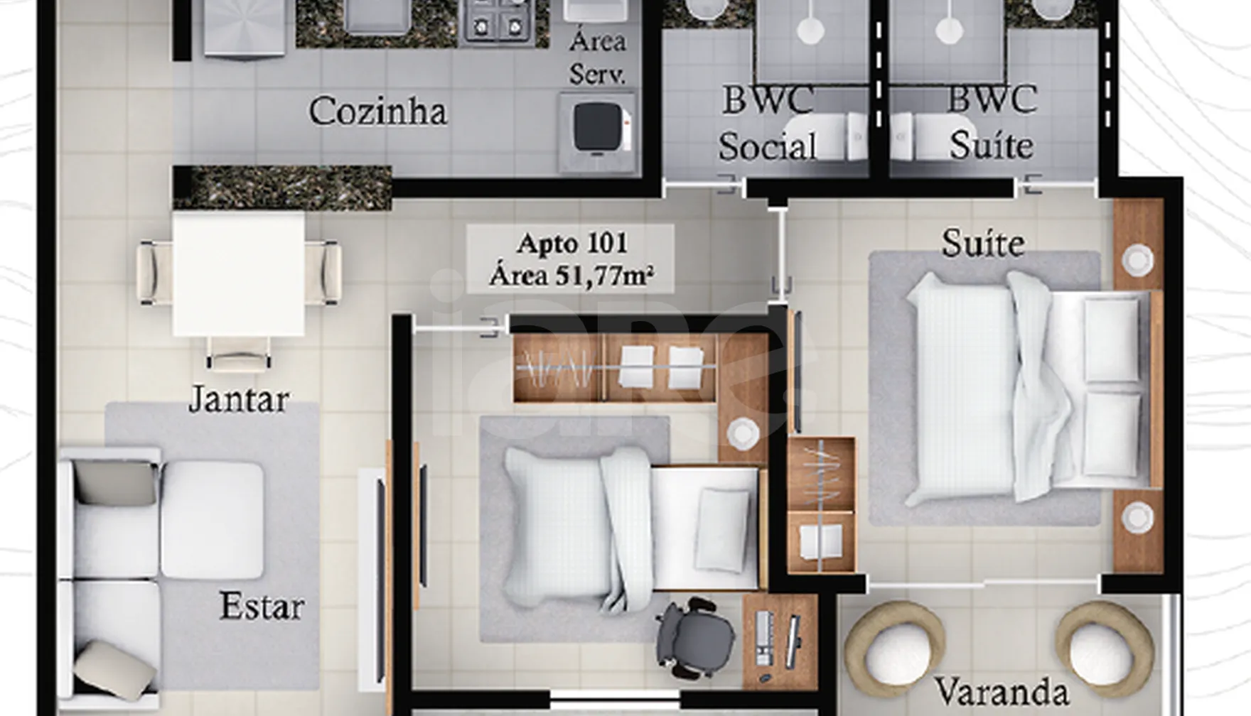 Planta — Garden 52 m²