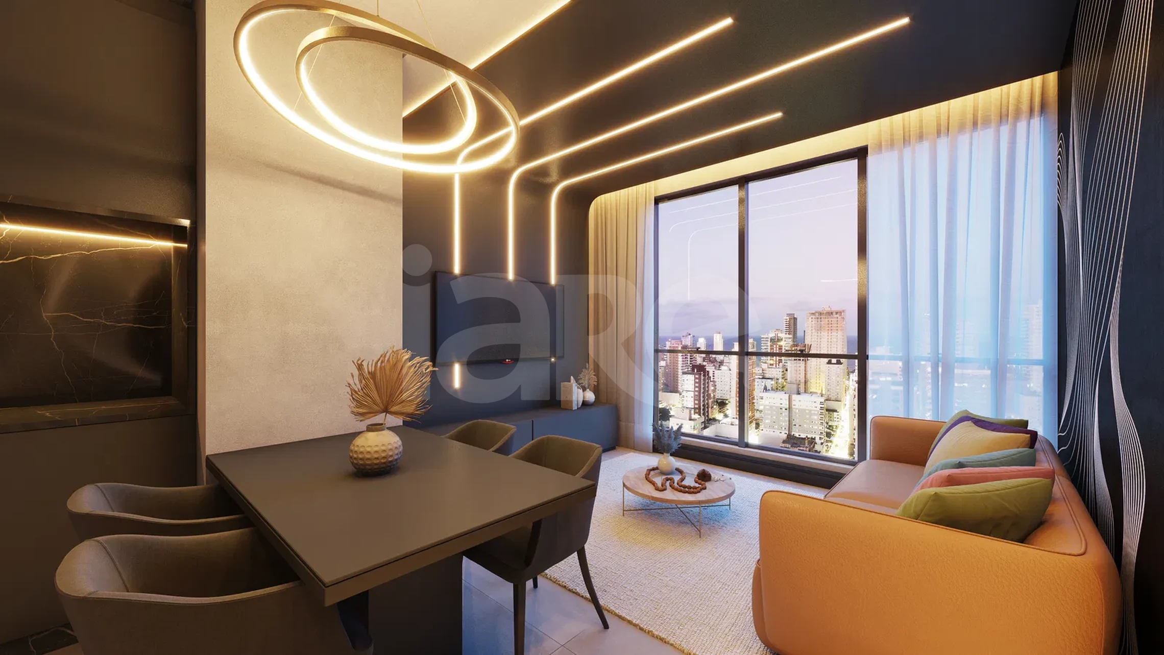 Loyal Tower Flats - Apartamento com 45,05 m², em Meia Praia — foto 2