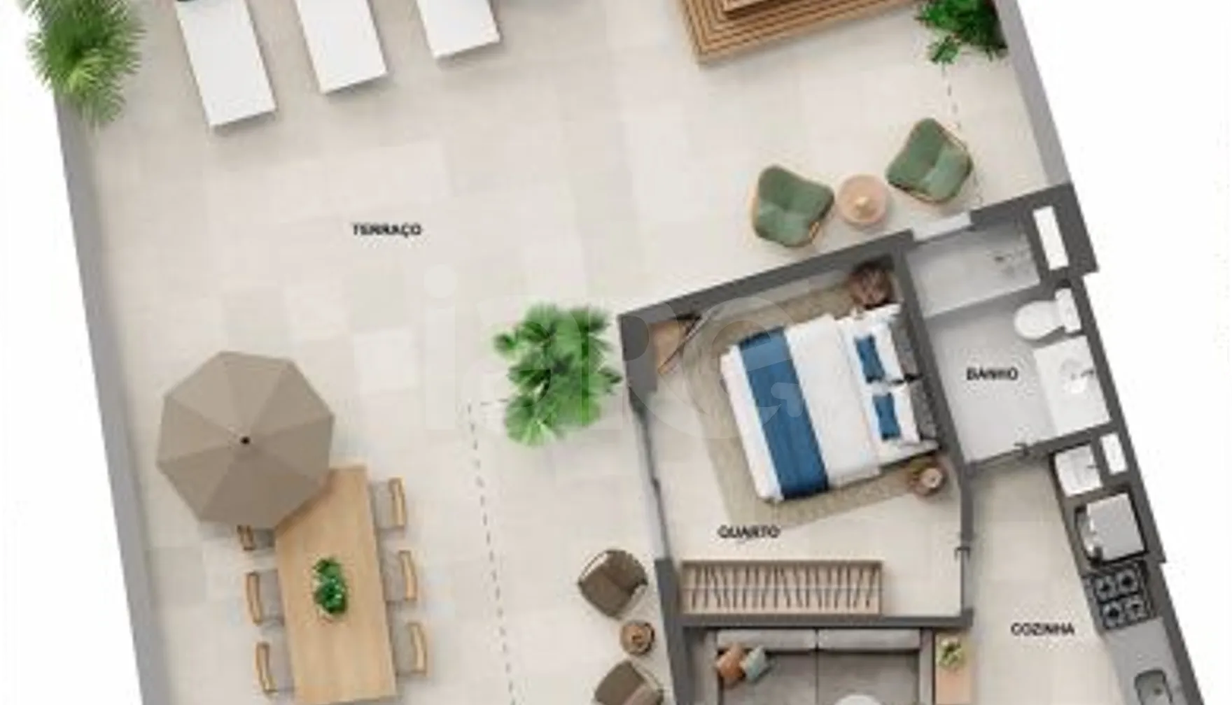 Planta — Garden 110,3 m²