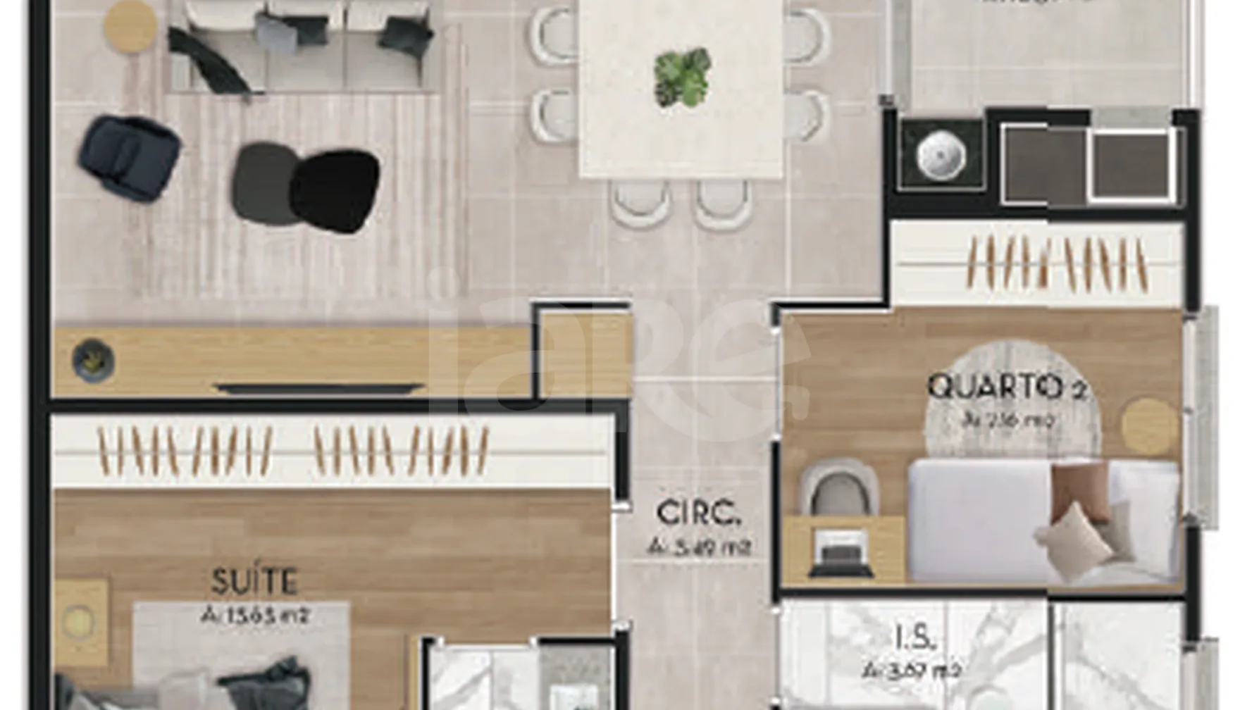 Planta — Garden 95 m²