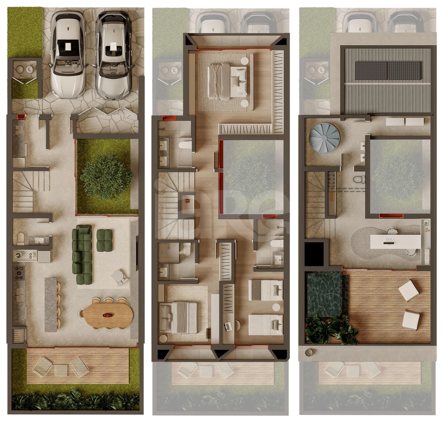 Planta — Casa em Condomínio 302,6 m²