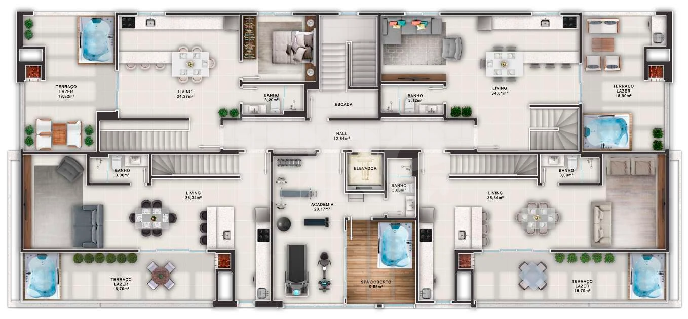 Planta — Pavimento 1