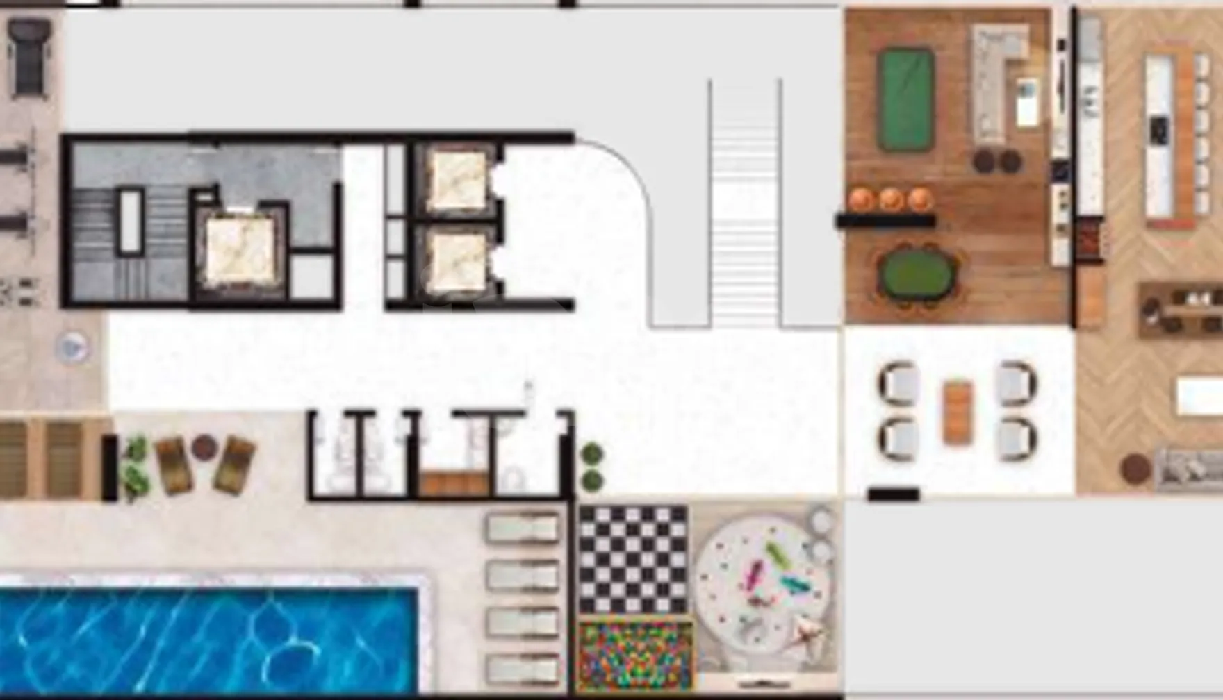 Planta — Pavimento lazer