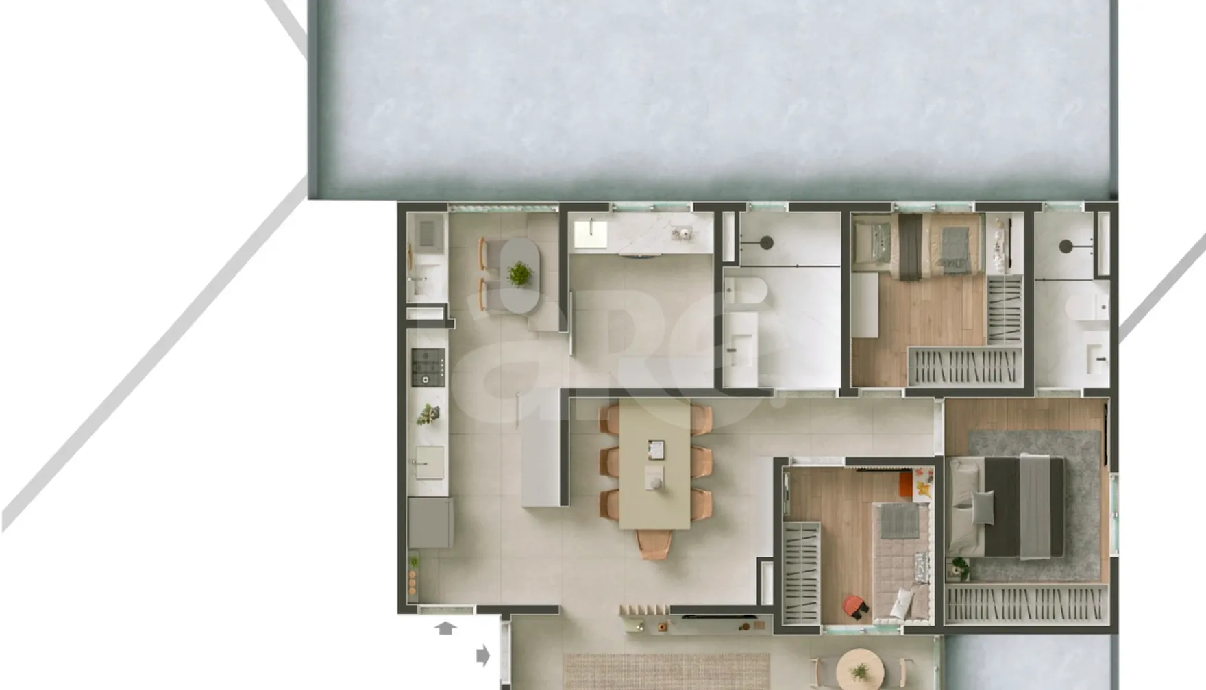 Planta — Garden 116 m²