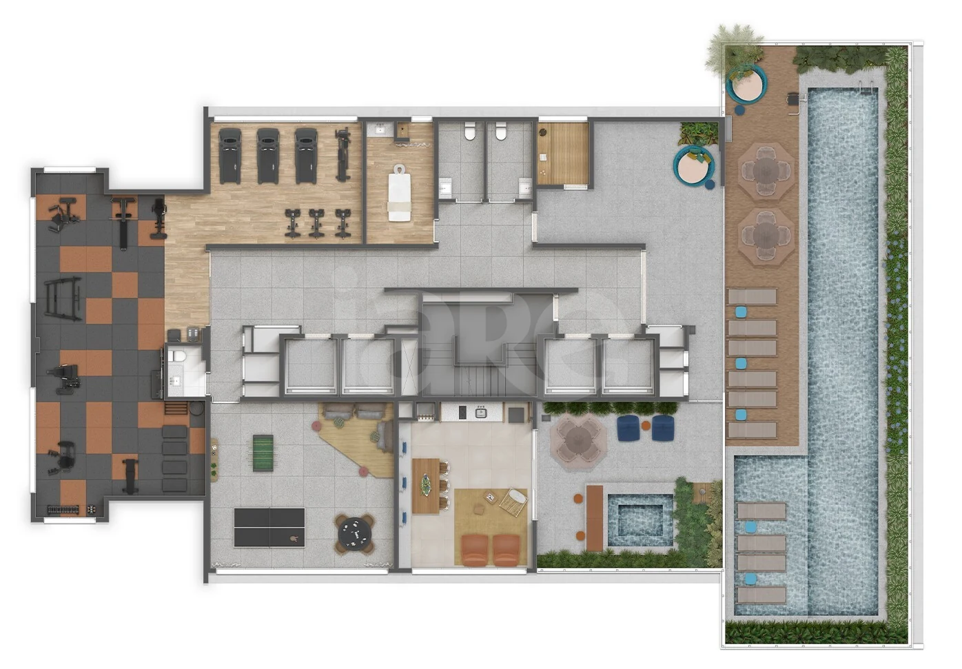 Planta — Pavimento rooftop