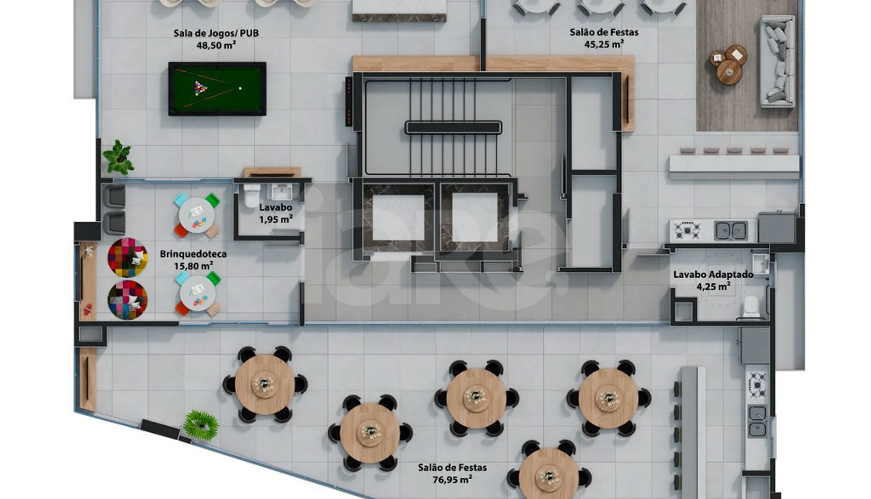 Planta — Pavimento lazer 2