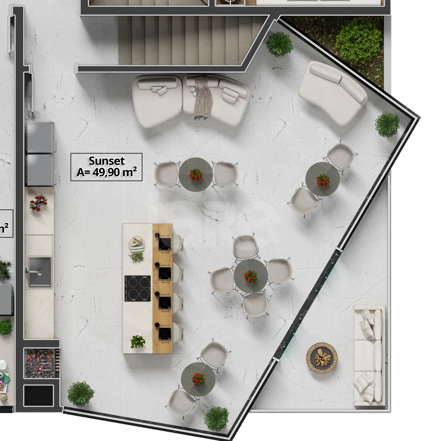 Planta — Pavimento espaço sunset