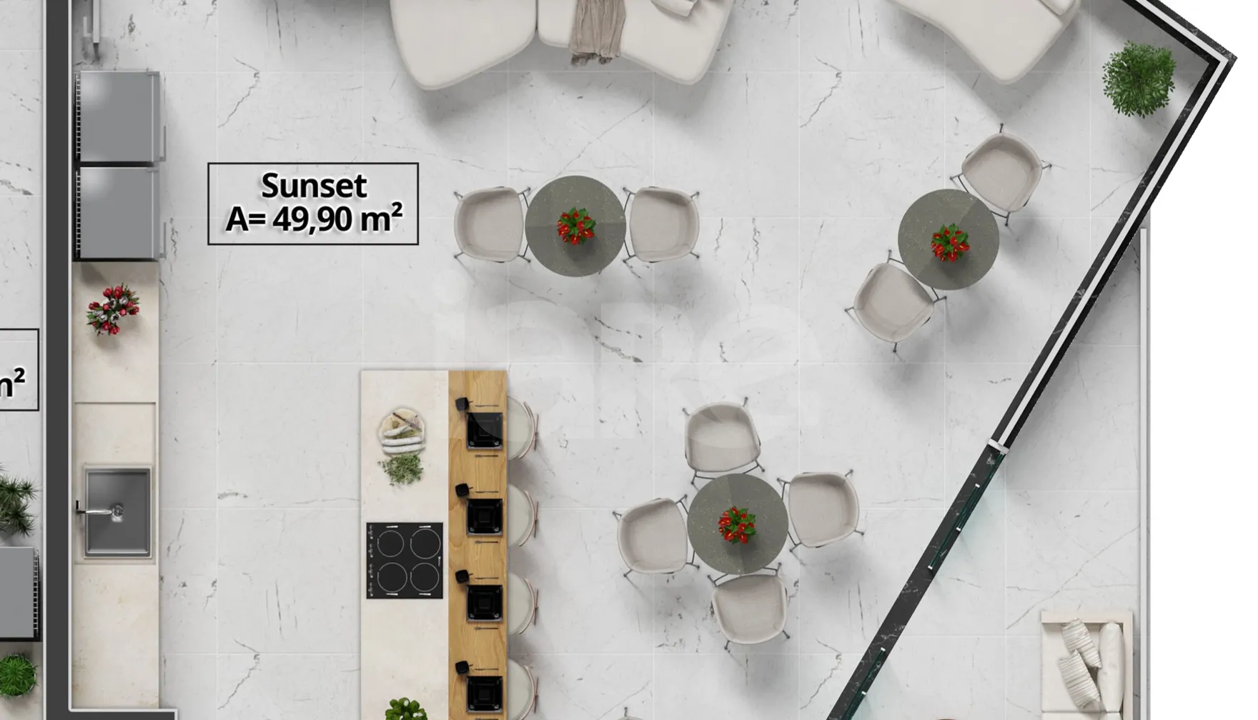 Planta — Pavimento espaço sunset