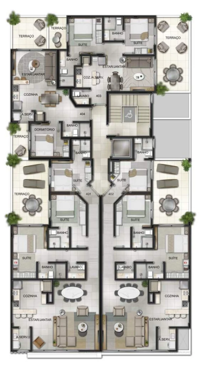Planta — Pavimento 04
