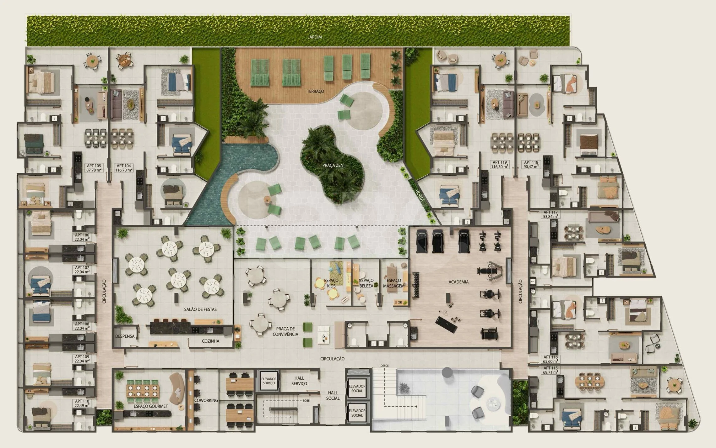 Planta — Pavimento 1