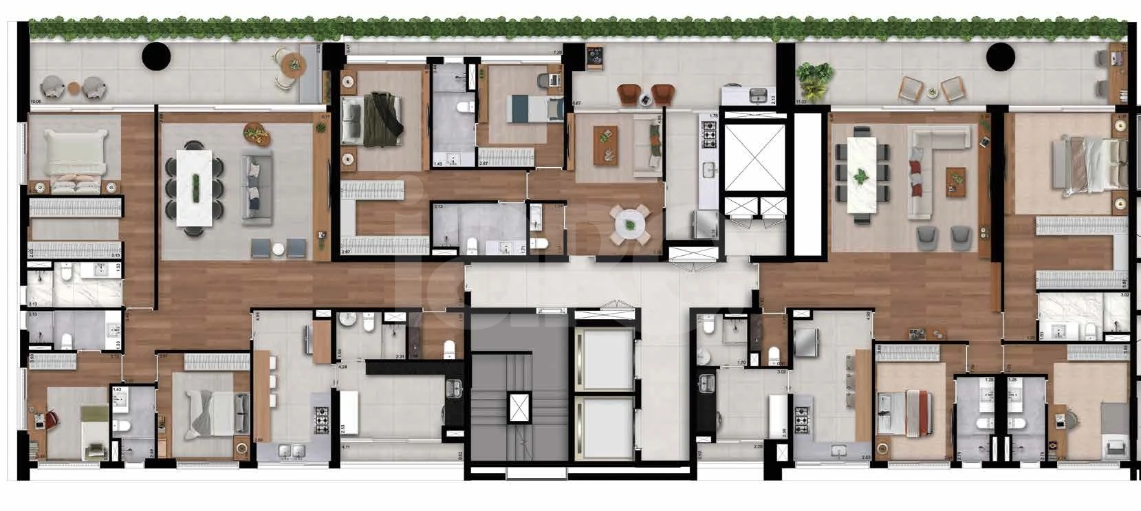 Planta — Pavimento 6