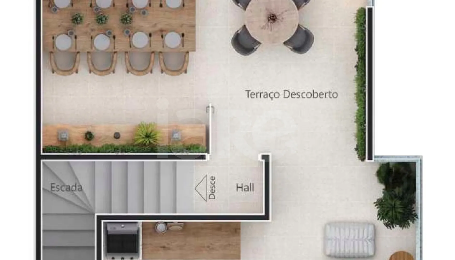 Planta — Cobertura Duplex 115,72 m²