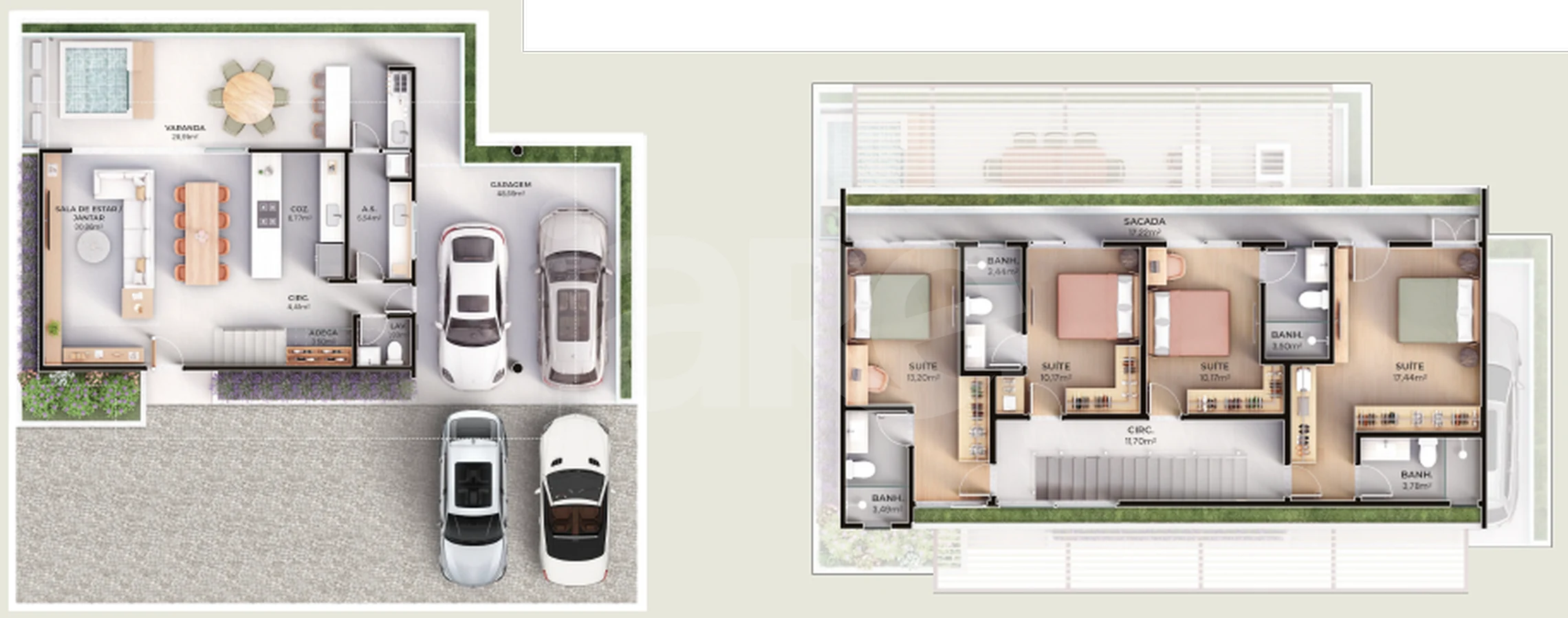 Planta — Casa em Condomínio 234,28 m²