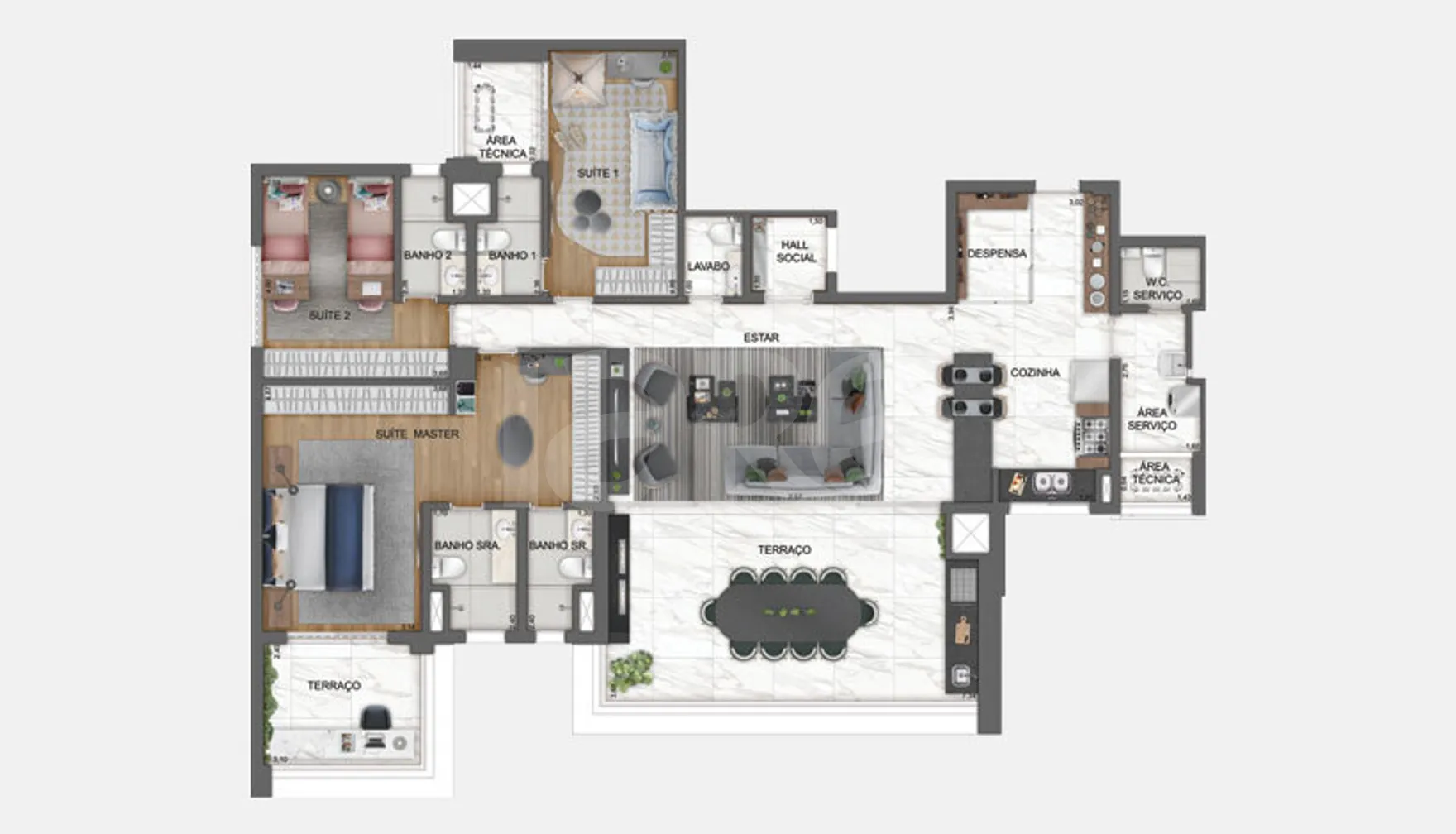 Planta — Garden 199,59 m²