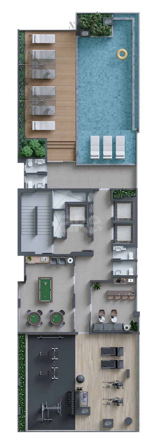 Planta — Pavimento lazer 2