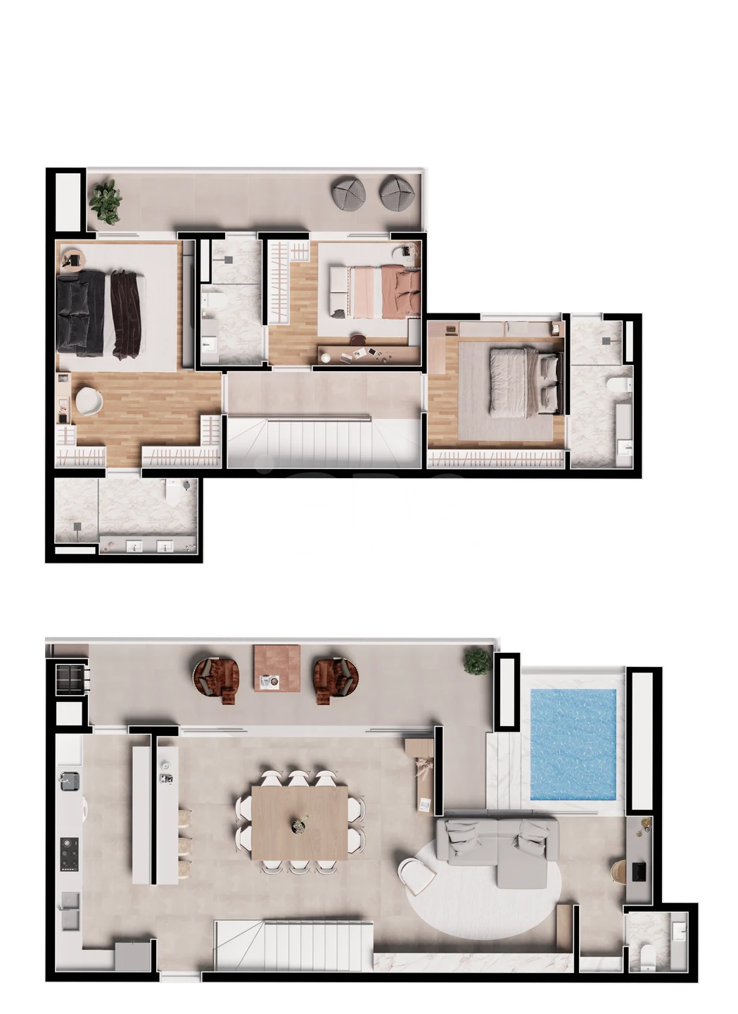 Planta — Cobertura Duplex 172,76 m²